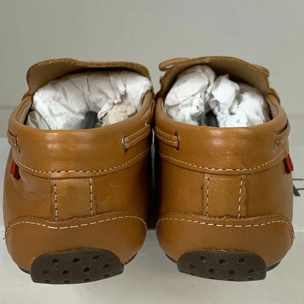 Mark Joseph New York Mens Riverview Loafers Tan Napa Leather Slip‎ On Shoes 6.5